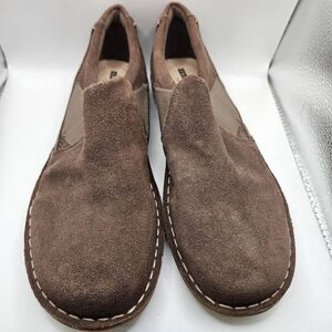 Clarks Brown Casual Loafers With Upper Suede Size 7.5